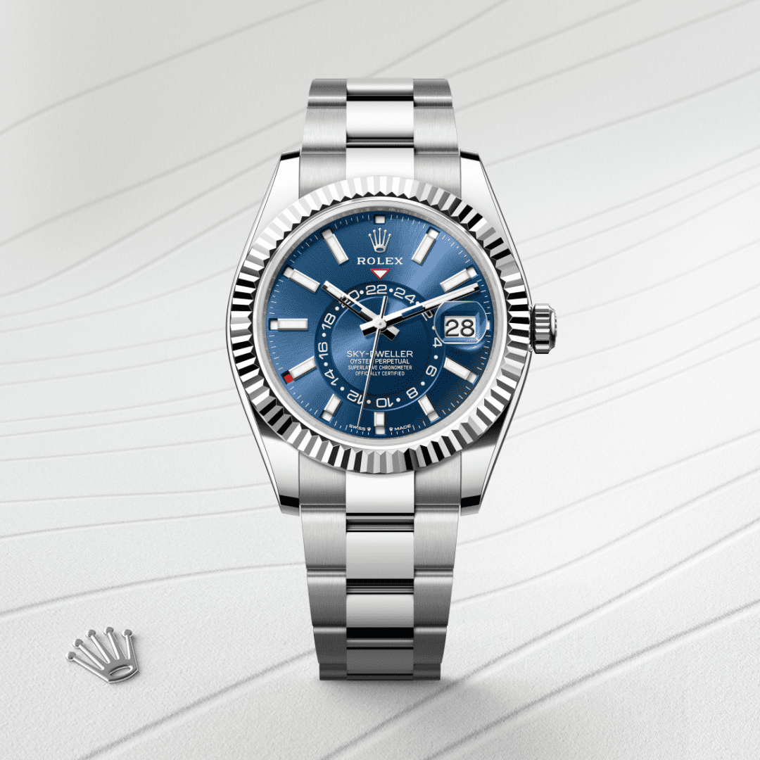 Rolex Sky-Dweller Oyster, 42 mm, Oystersteel çelik ve beyaz altın M336934-0005