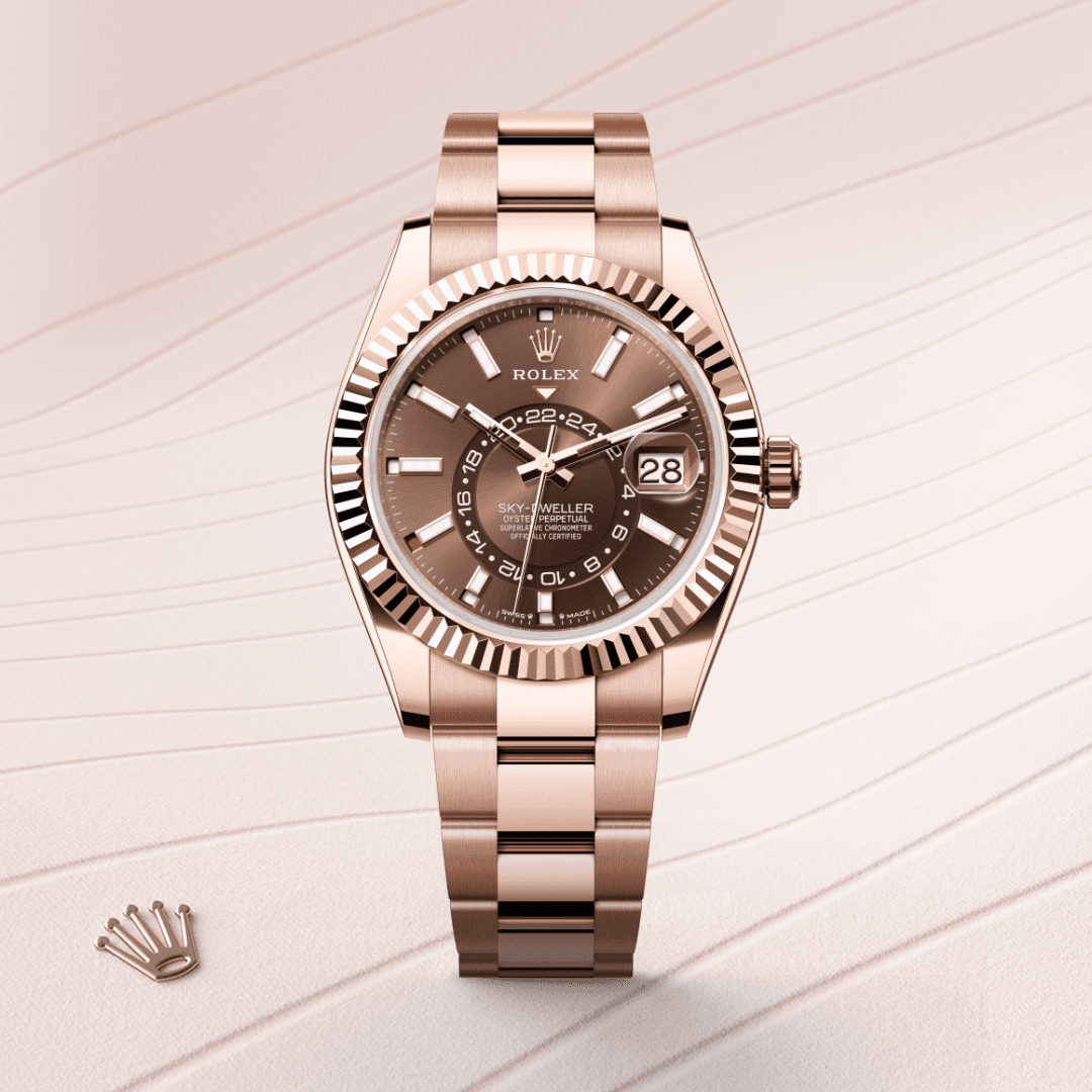 Rolex Sky-Dweller Oyster, 42 mm, Everose altın M336935-0002