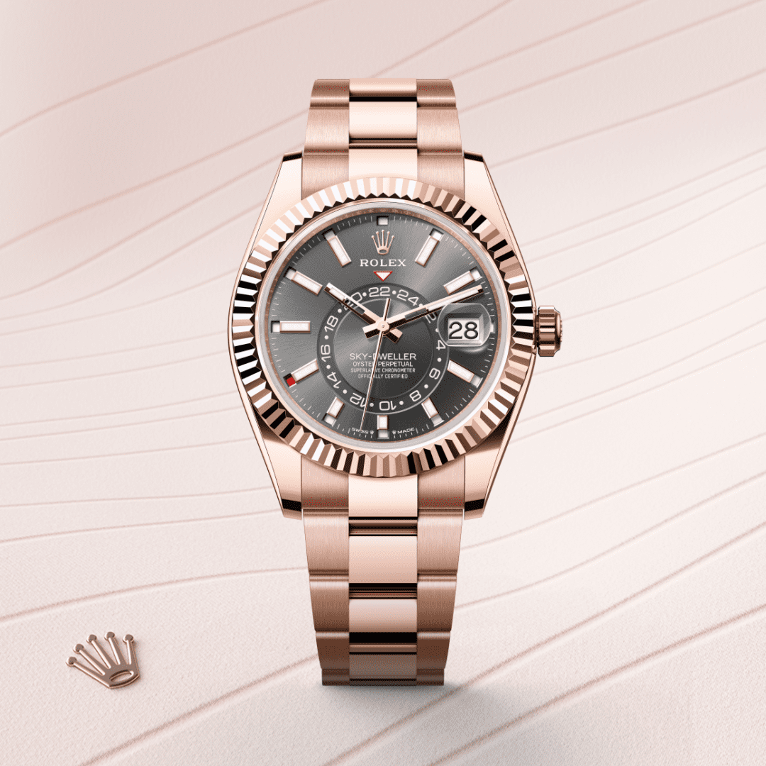 Rolex Sky-Dweller Oyster, 42 mm, Everose altın M336935-0004