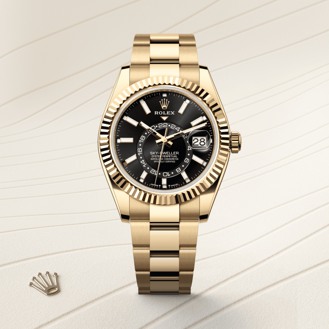Rolex Sky-Dweller Oyster, 42 mm, sarı altın M336938-0002