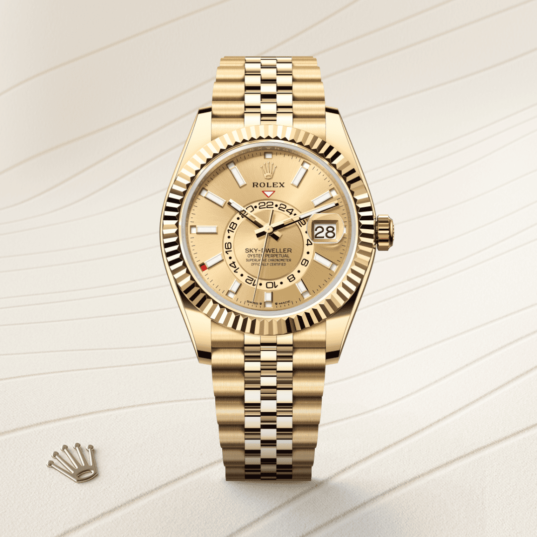 Rolex Sky-Dweller Oyster, 42 mm, sarı altın M336938-0004