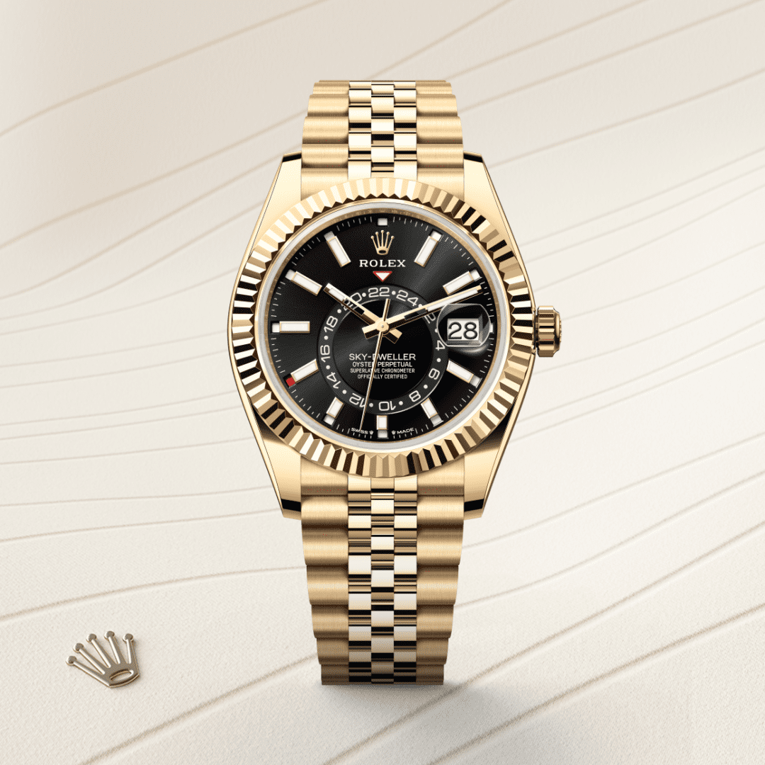 Rolex Sky-Dweller Oyster, 42 mm, sarı altın M336938-0005
