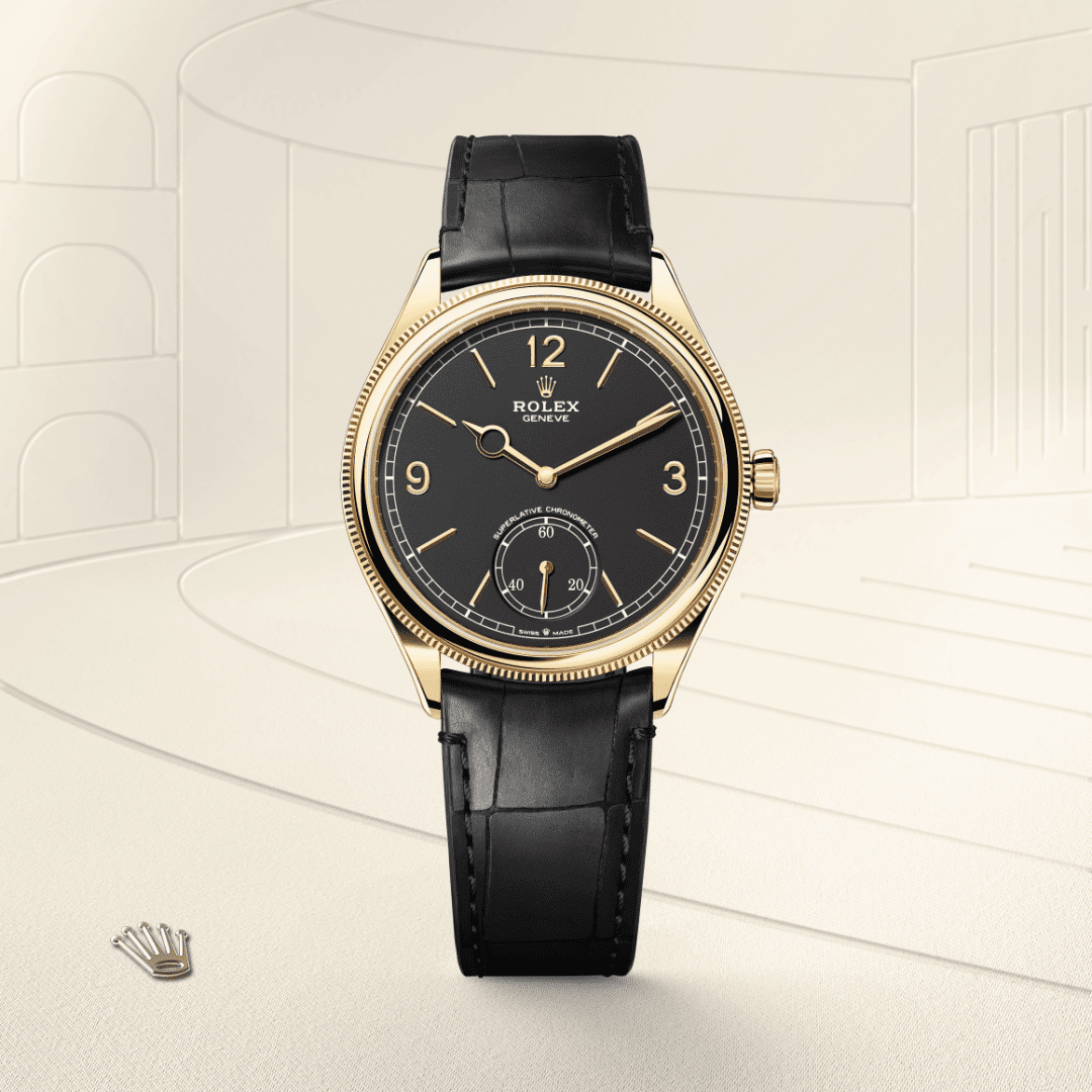 Rolex 1908 39 mm, 18 ct yellow gold, polished finish M52508-0002