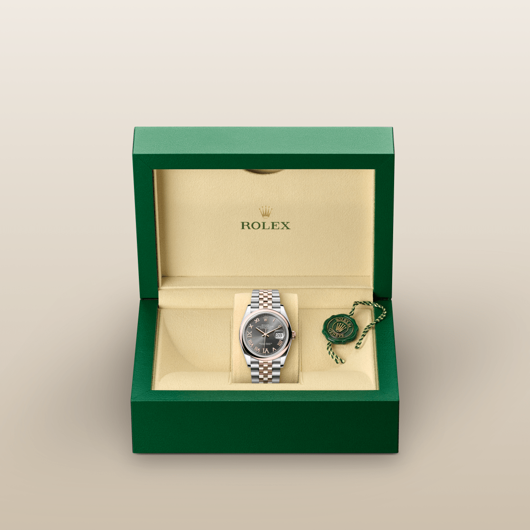 Rolex Datejust 36 Oyster, 36 mm, Oystersteel and Everose gold M126201-0023