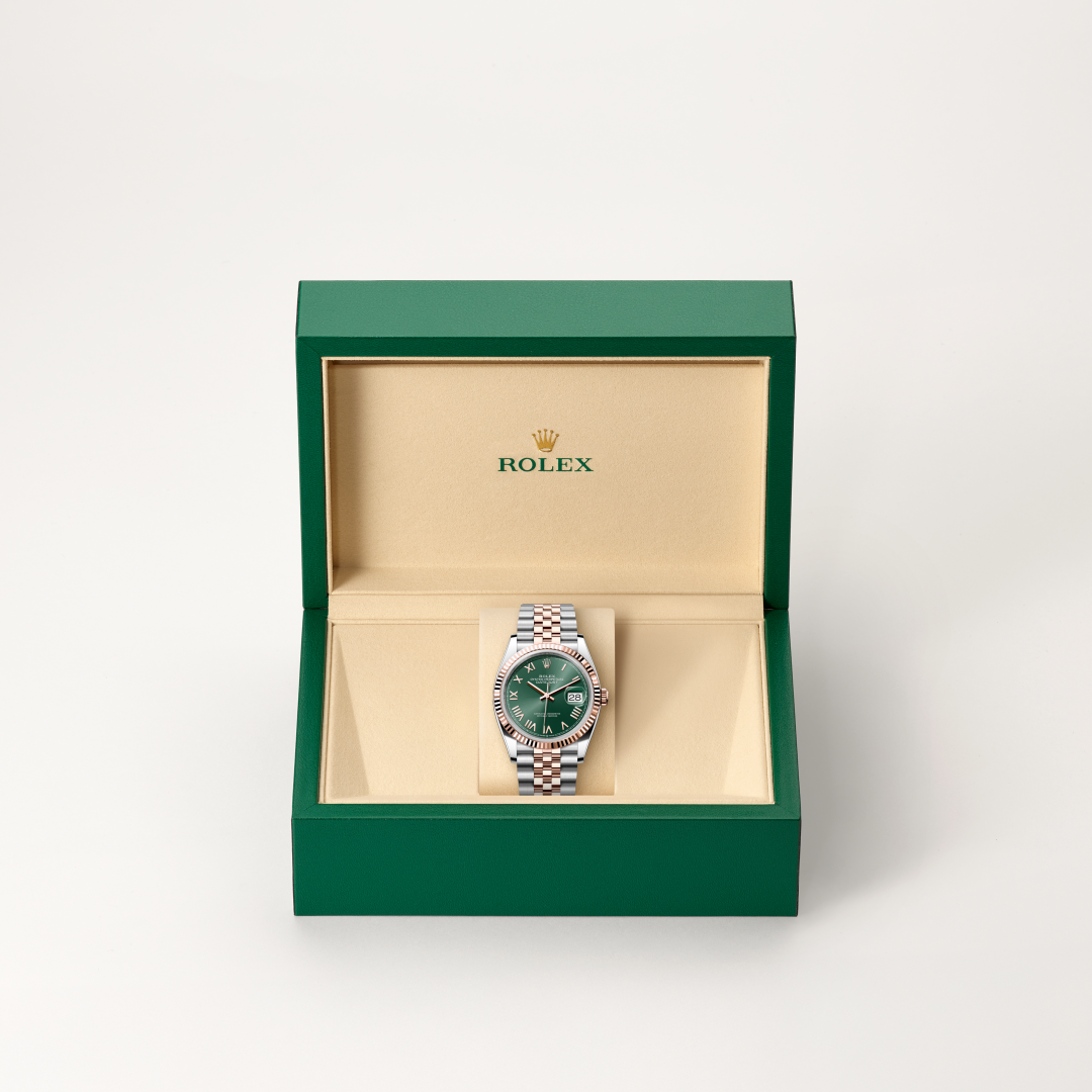 Rolex Datejust 36 Oyster, 36 mm, Oystersteel çelik ve Everose altın M126231-0051