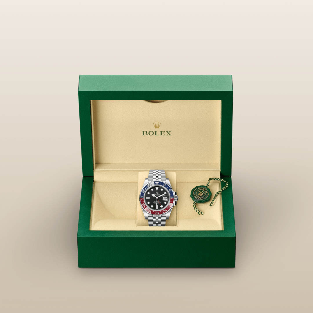 Rolex GMT-Master II Oyster, 40 mm, Oystersteel çelik M126710BLRO-0001
