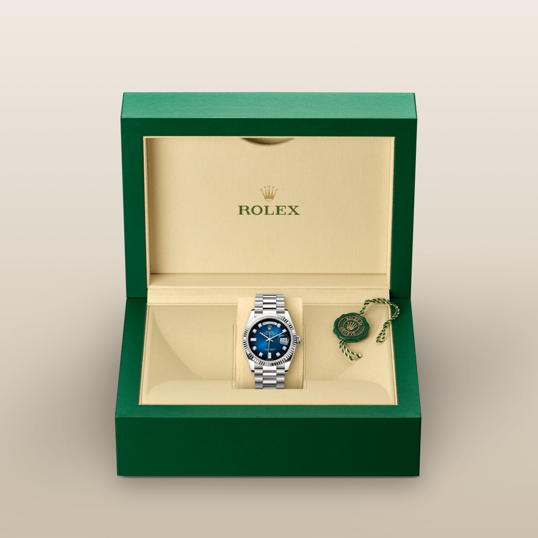 Rolex Day-Date 36 Oyster, 36 mm, beyaz altın M128239-0023