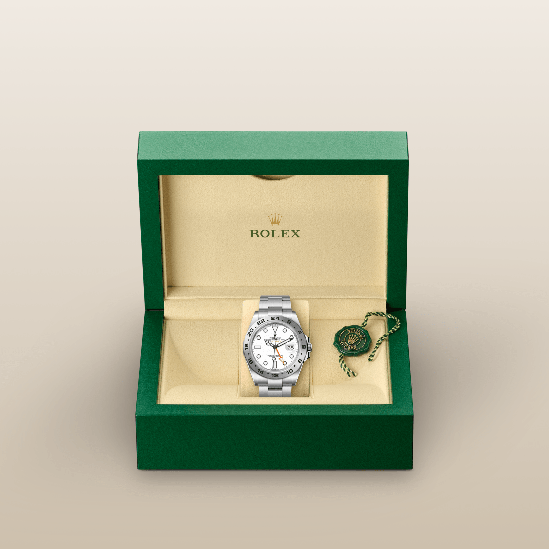 Rolex Explorer II Oyster, 42 mm, Oystersteel çelik M226570-0001
