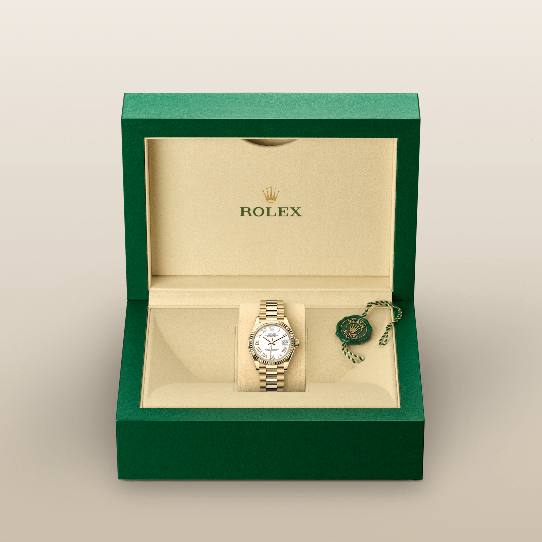 Rolex Datejust 31 Oyster, 31 mm, sarı altın M278278-0020