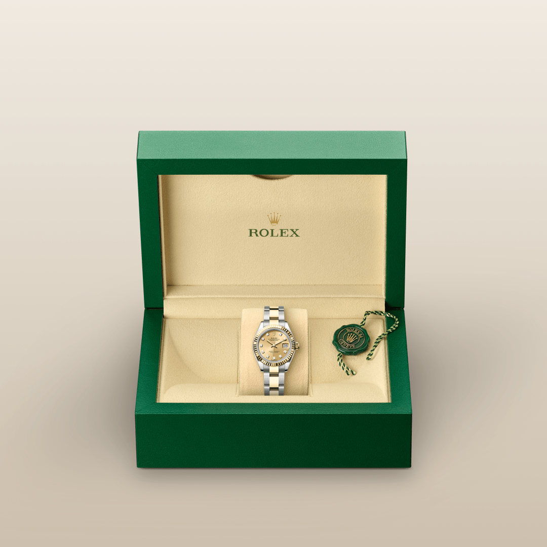 Rolex Lady-Datejust Oyster, 28 mm, Oystersteel çelik ve sarı altın M279173-0012