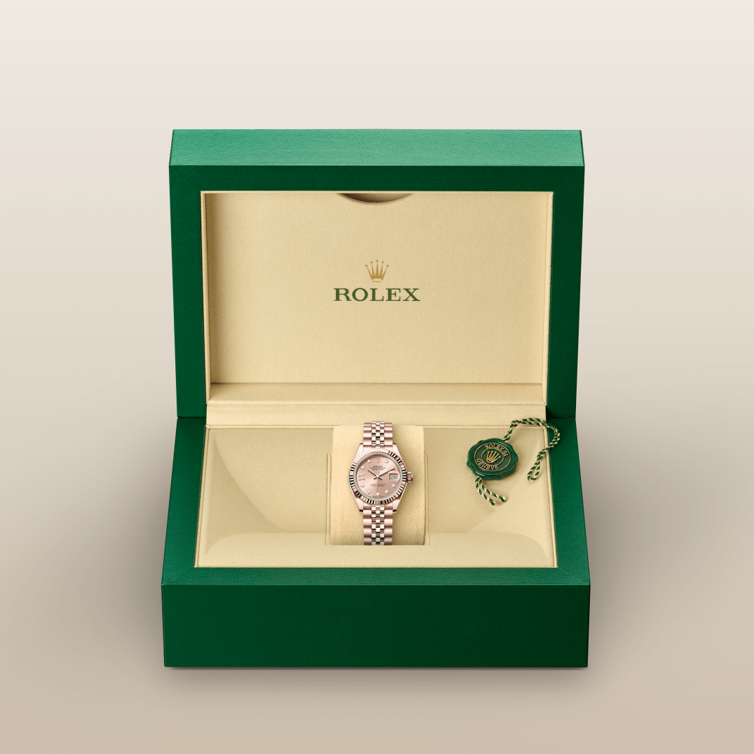 Rolex Lady-Datejust Oyster, 28 mm, Everose altın M279175-0030