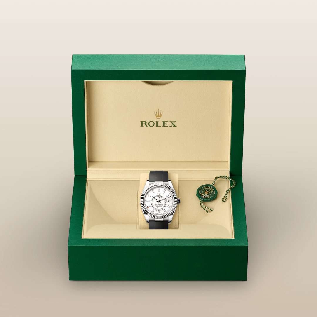 Rolex Sky-Dweller Oyster, 42 mm, beyaz altın M336239-0003