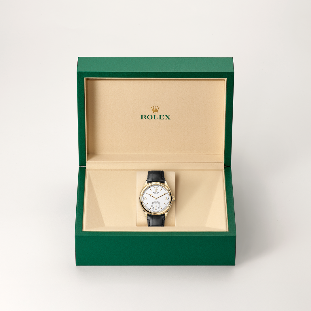 Rolex 1908 39 mm, 18 kt sarı altın, cilalı yüzey M52508-0005