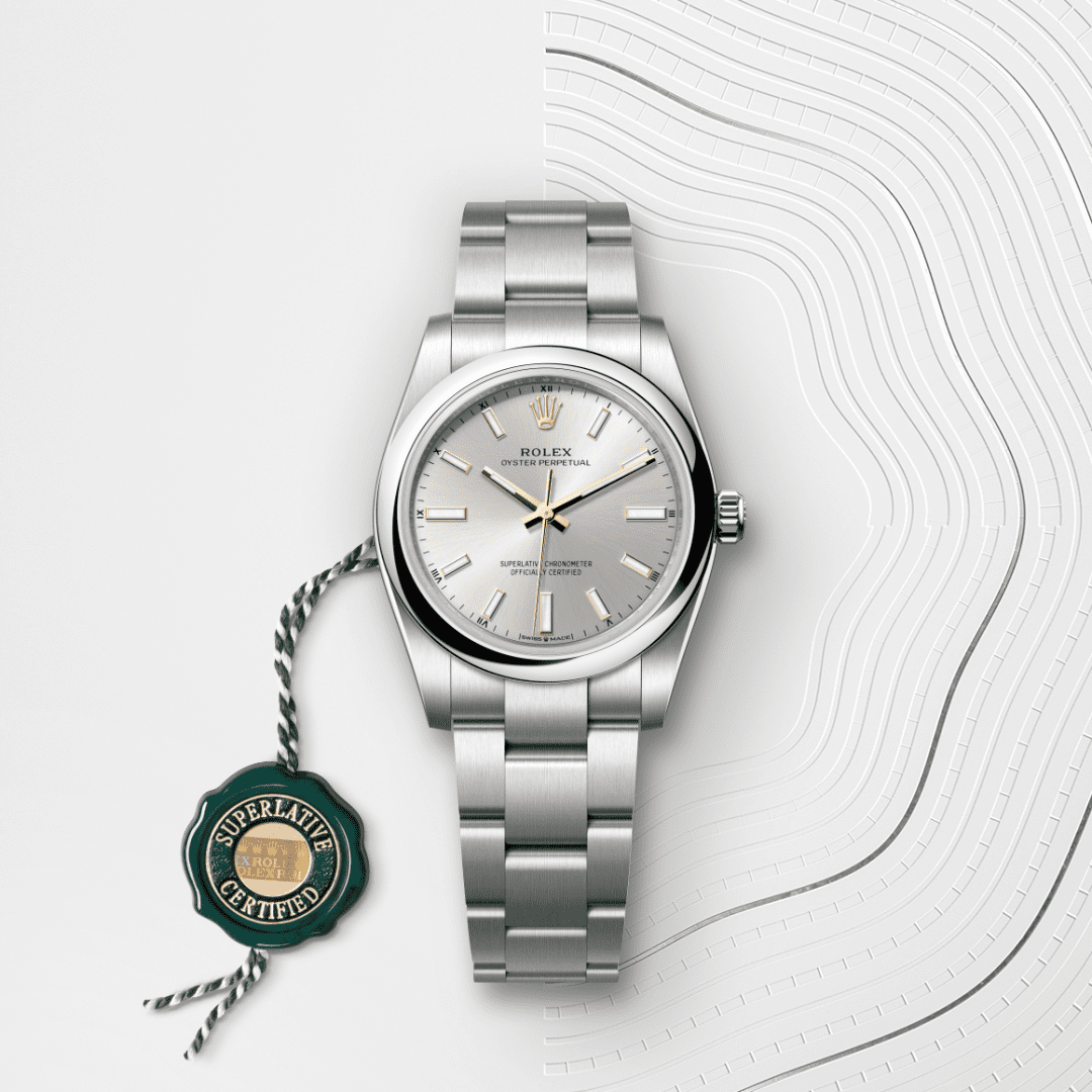 Rolex Oyster Perpetual 34 Oyster, 34 mm, Oystersteel M124200-0001