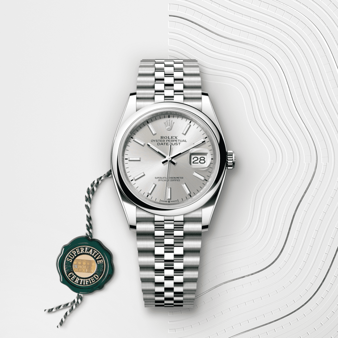 Rolex Datejust 36 Oyster, 36 mm, Oystersteel çelik M126200-0001