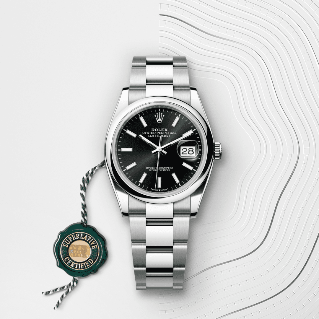 Rolex Datejust 36 Oyster, 36 mm, Oystersteel çelik M126200-0004