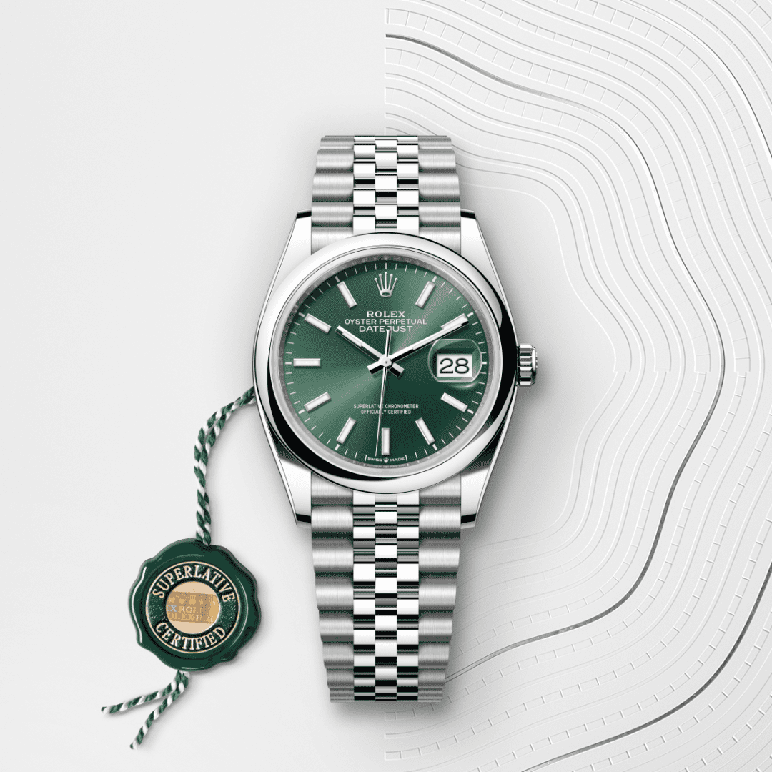 Rolex Datejust 36 Oyster, 36 mm, Oystersteel çelik M126200-0023