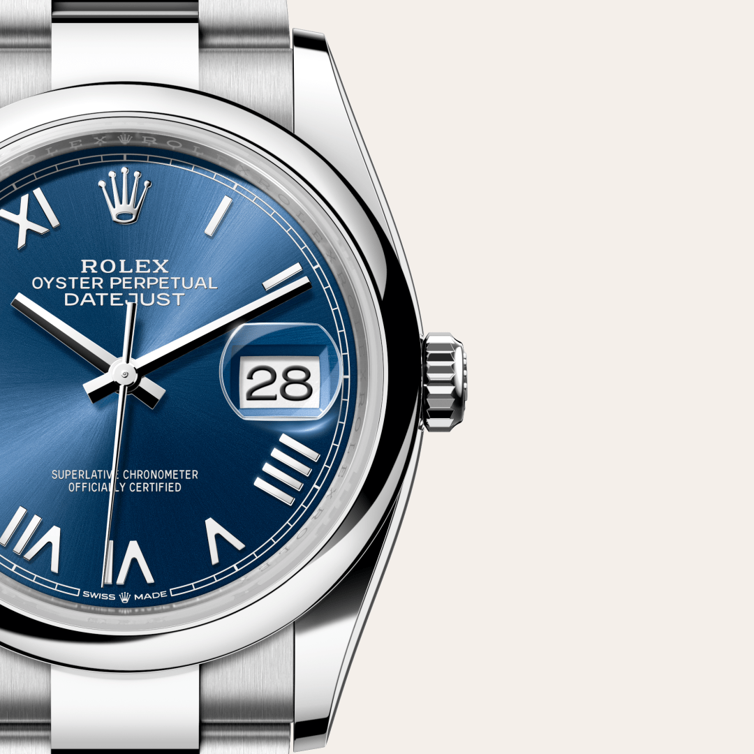Rolex Datejust 36 Oyster, 36 mm, Oystersteel çelik M126200-0030