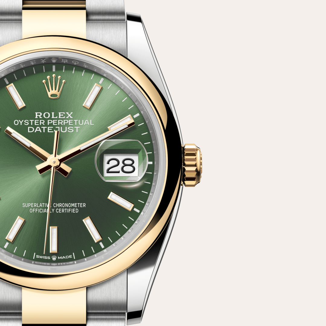 Rolex Datejust 36 Oyster, 36 mm, Oystersteel çelik ve sarı altın M126203-0058