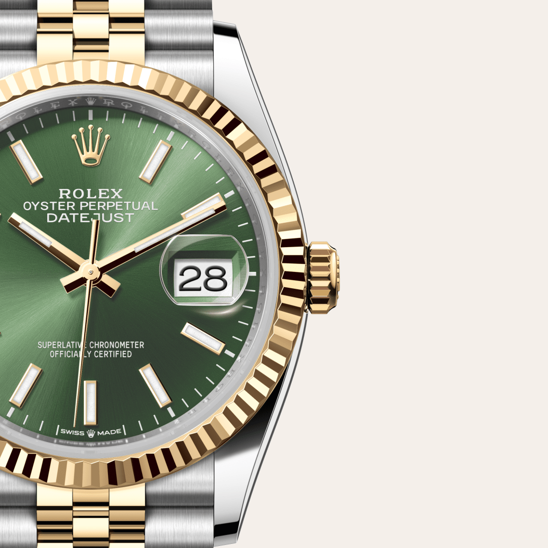 Rolex Datejust 36 Oyster, 36 mm, Oystersteel çelik ve sarı altın M126233-0057