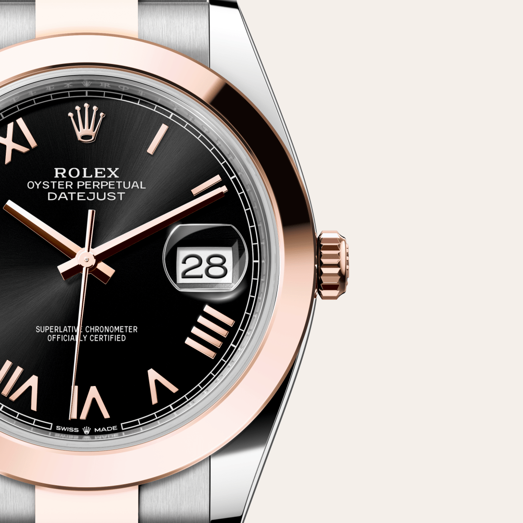 Rolex Datejust 41 Oyster, 41 mm, Oystersteel çelik ve Everose altın M126301-0023