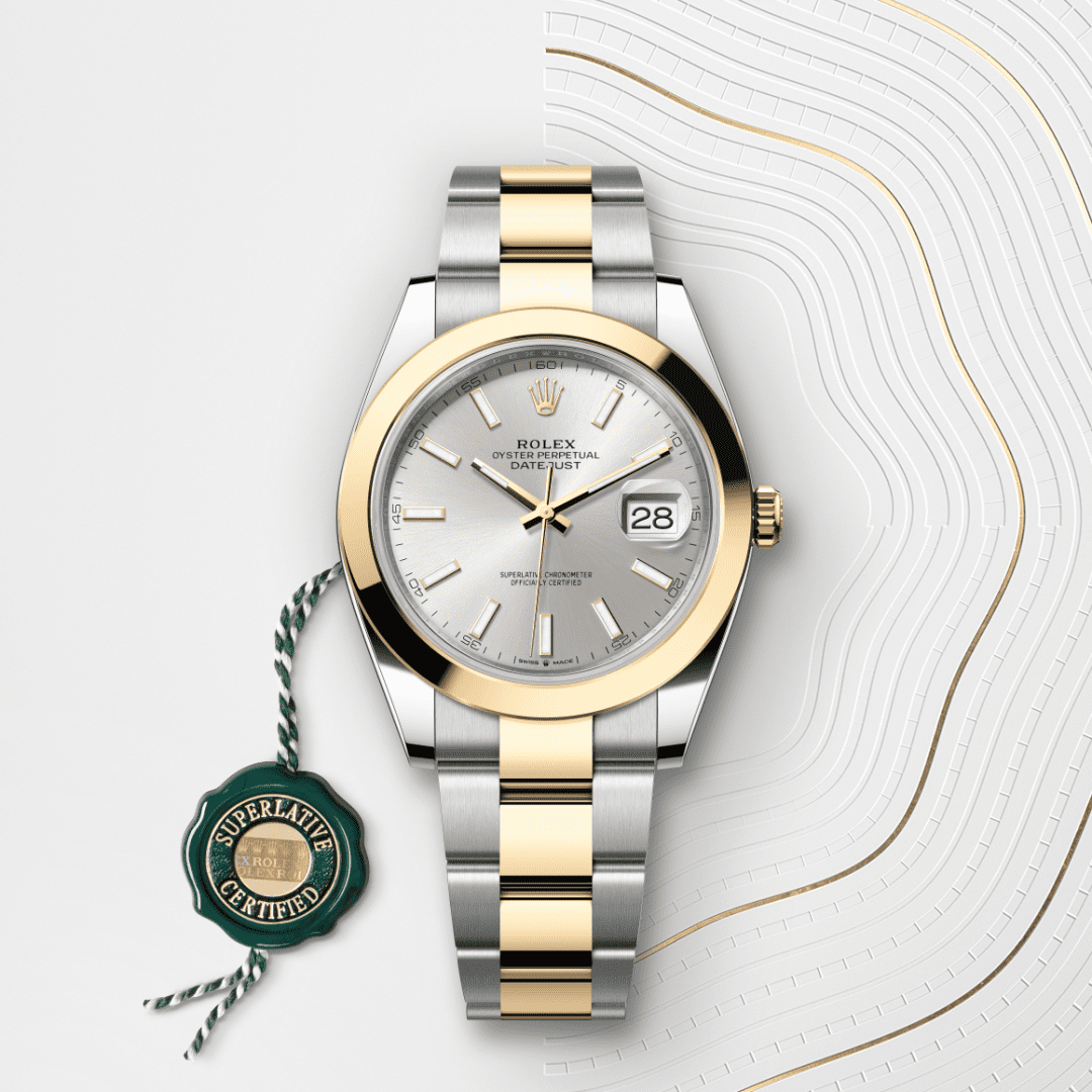Rolex Datejust 41 Oyster, 41 mm, Oystersteel çelik ve sarı altın M126303-0001
