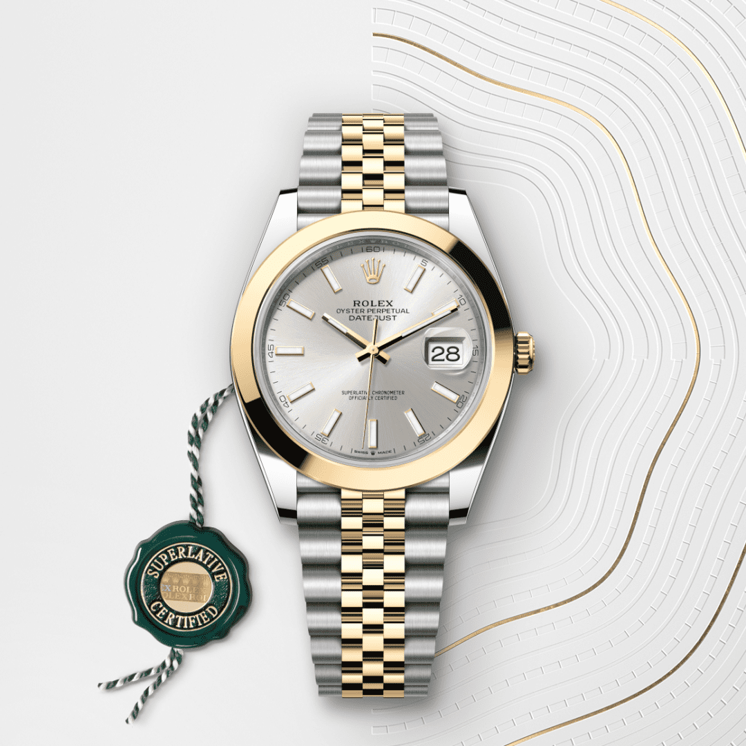 Rolex Datejust 41 Oyster, 41 mm, Oystersteel çelik ve sarı altın M126303-0002
