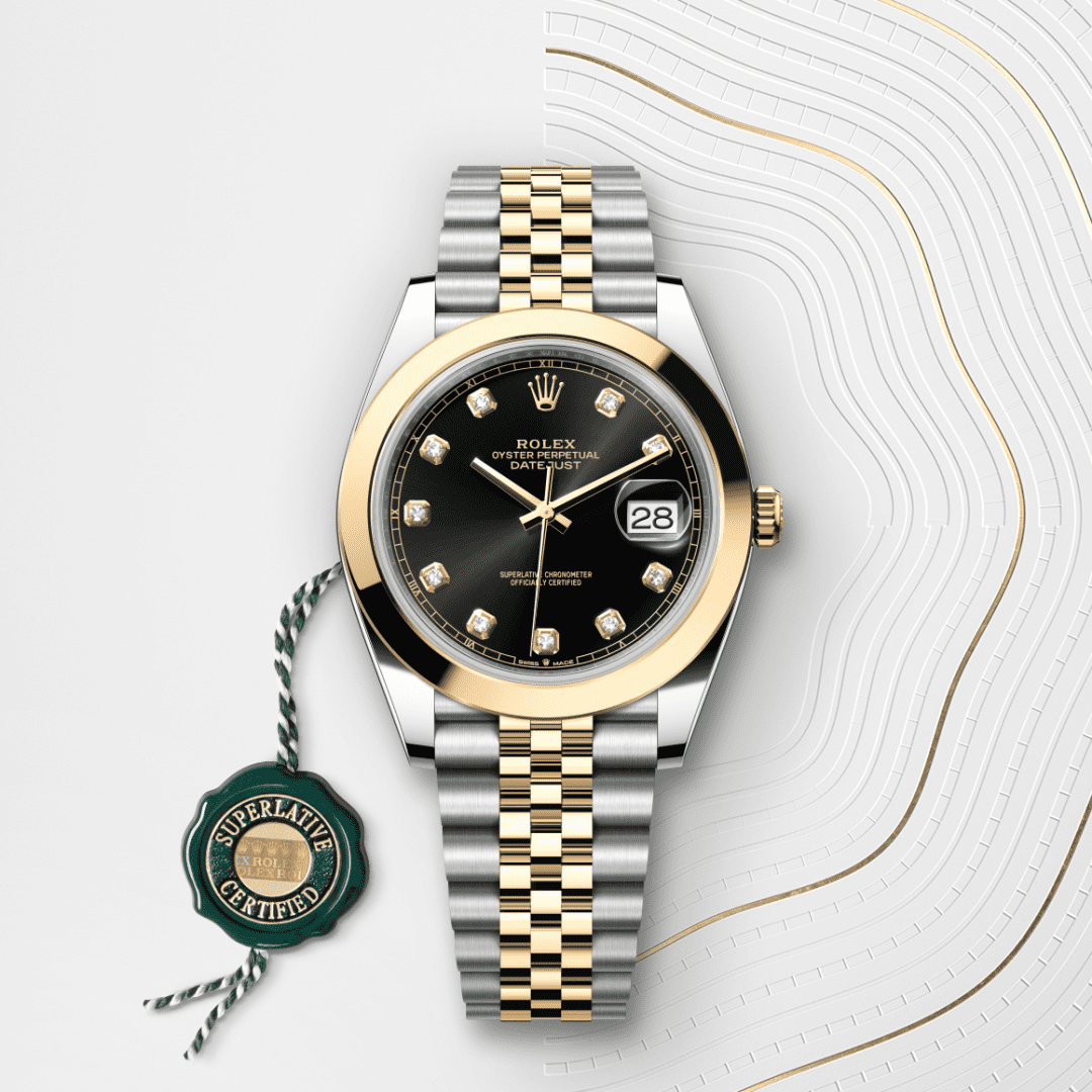 Rolex Datejust 41 Oyster, 41 mm, Oystersteel çelik ve sarı altın M126303-0006