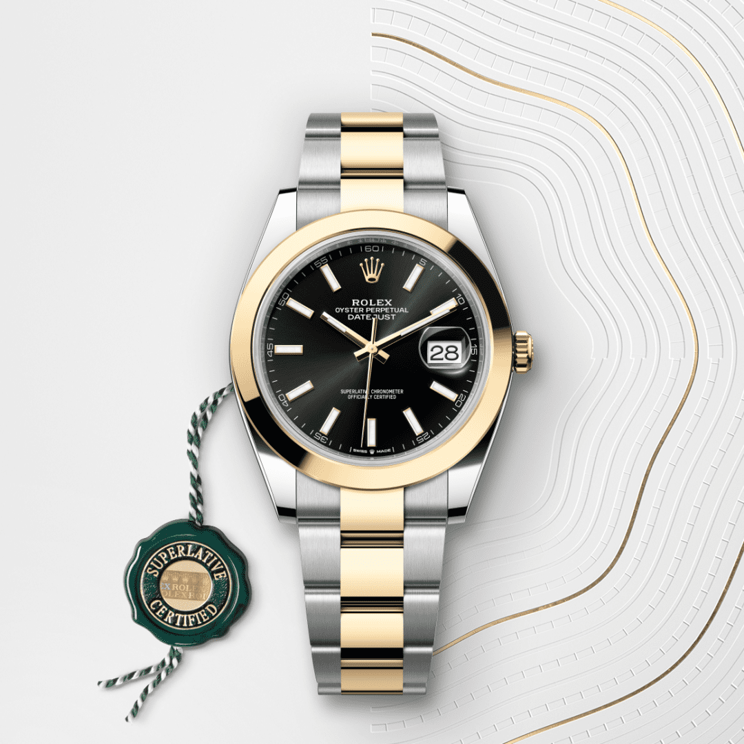 Rolex Datejust 41 Oyster, 41 mm, Oystersteel çelik ve sarı altın M126303-0013