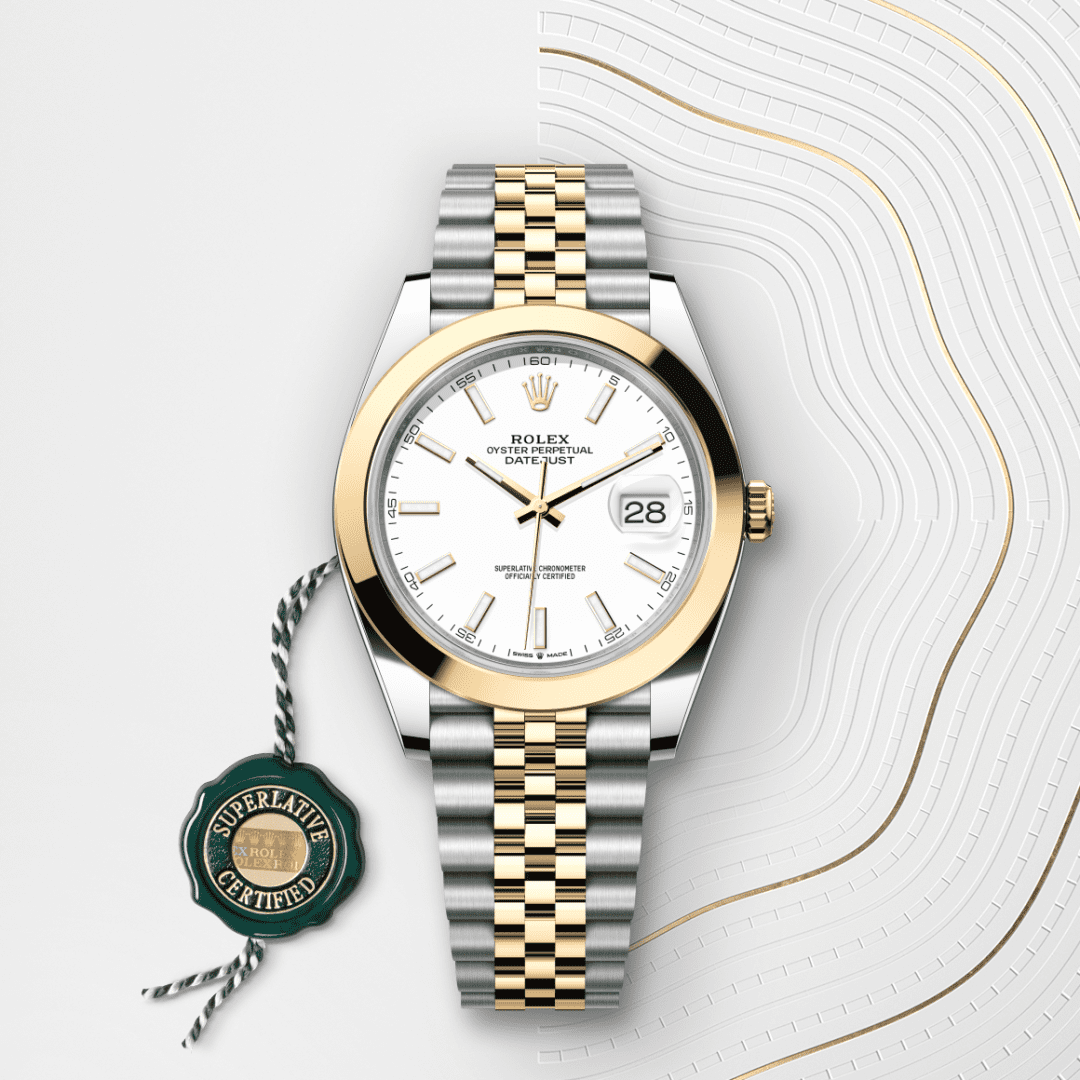 Rolex Datejust 41 Oyster, 41 mm, Oystersteel çelik ve sarı altın M126303-0016