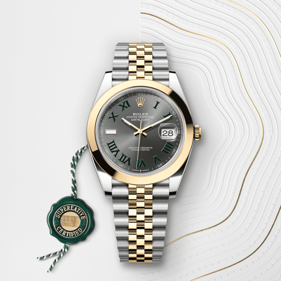 Rolex Datejust 41 Oyster, 41 mm, Oystersteel çelik ve sarı altın M126303-0020