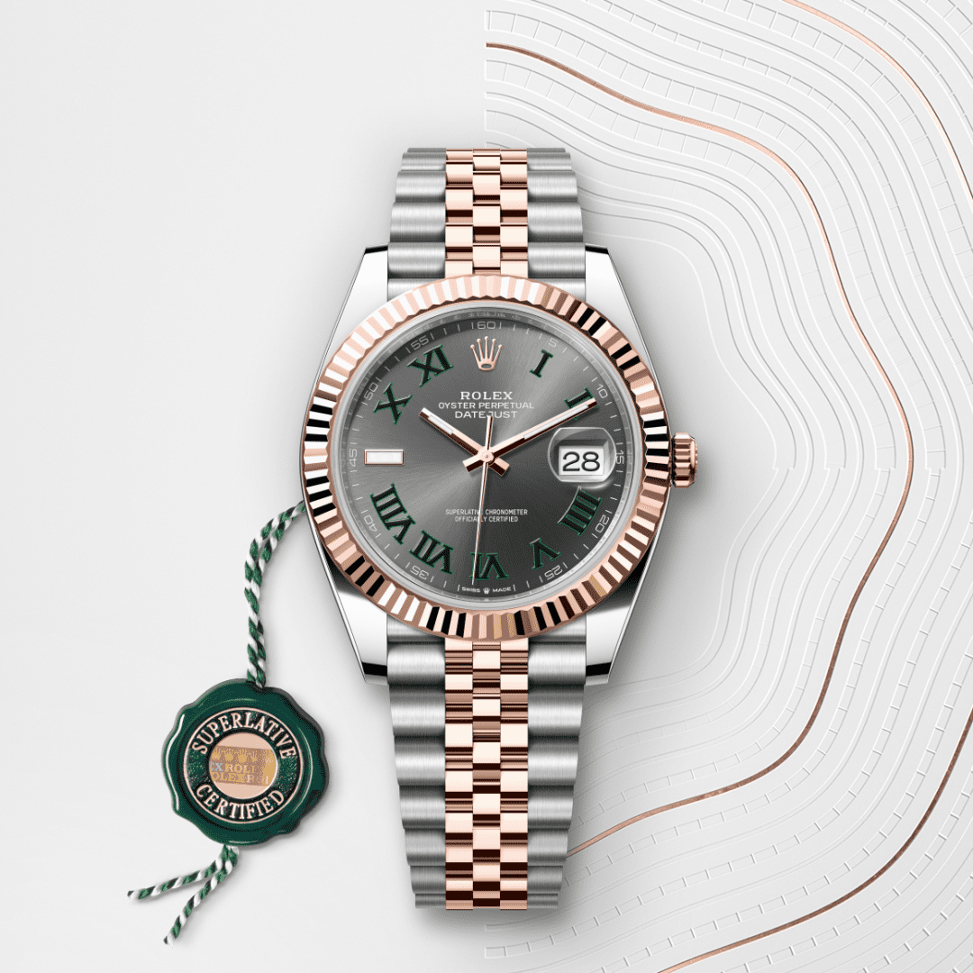 Rolex Datejust 41 Oyster, 41 mm, Oystersteel çelik ve Everose altın M126331-0016