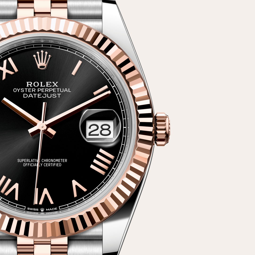Rolex Datejust 41 Oyster, 41 mm, Oystersteel çelik ve Everose altın M126331-0024