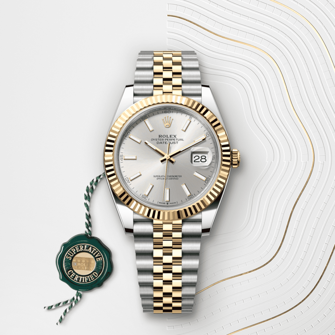 Rolex Datejust 41 Oyster, 41 mm, Oystersteel çelik ve sarı altın M126333-0002