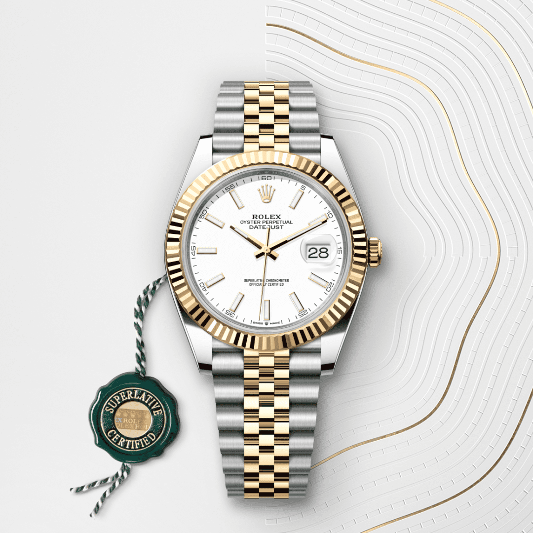 Rolex Datejust 41 Oyster, 41 mm, Oystersteel çelik ve sarı altın M126333-0016