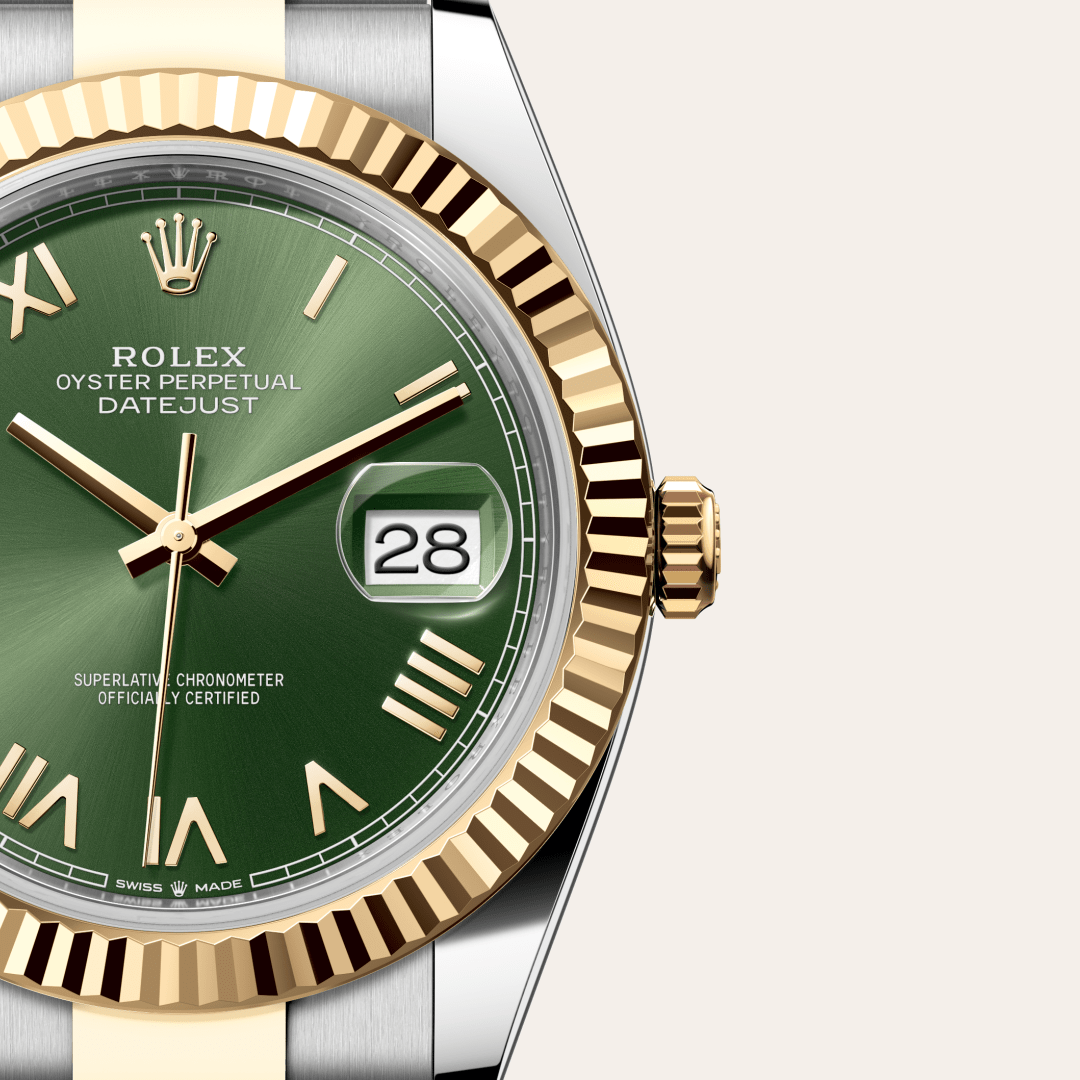 Rolex Datejust 41 Oyster, 41 mm, Oystersteel çelik ve sarı altın M126333-0023