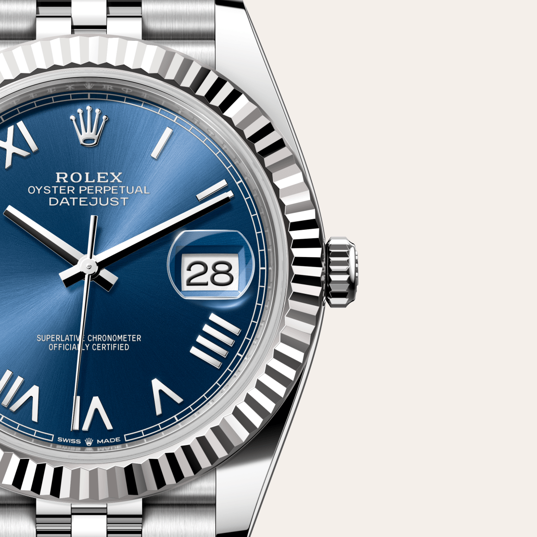 Rolex Datejust 41 Oyster, 41 mm, Oystersteel çelik ve beyaz altın M126334-0038