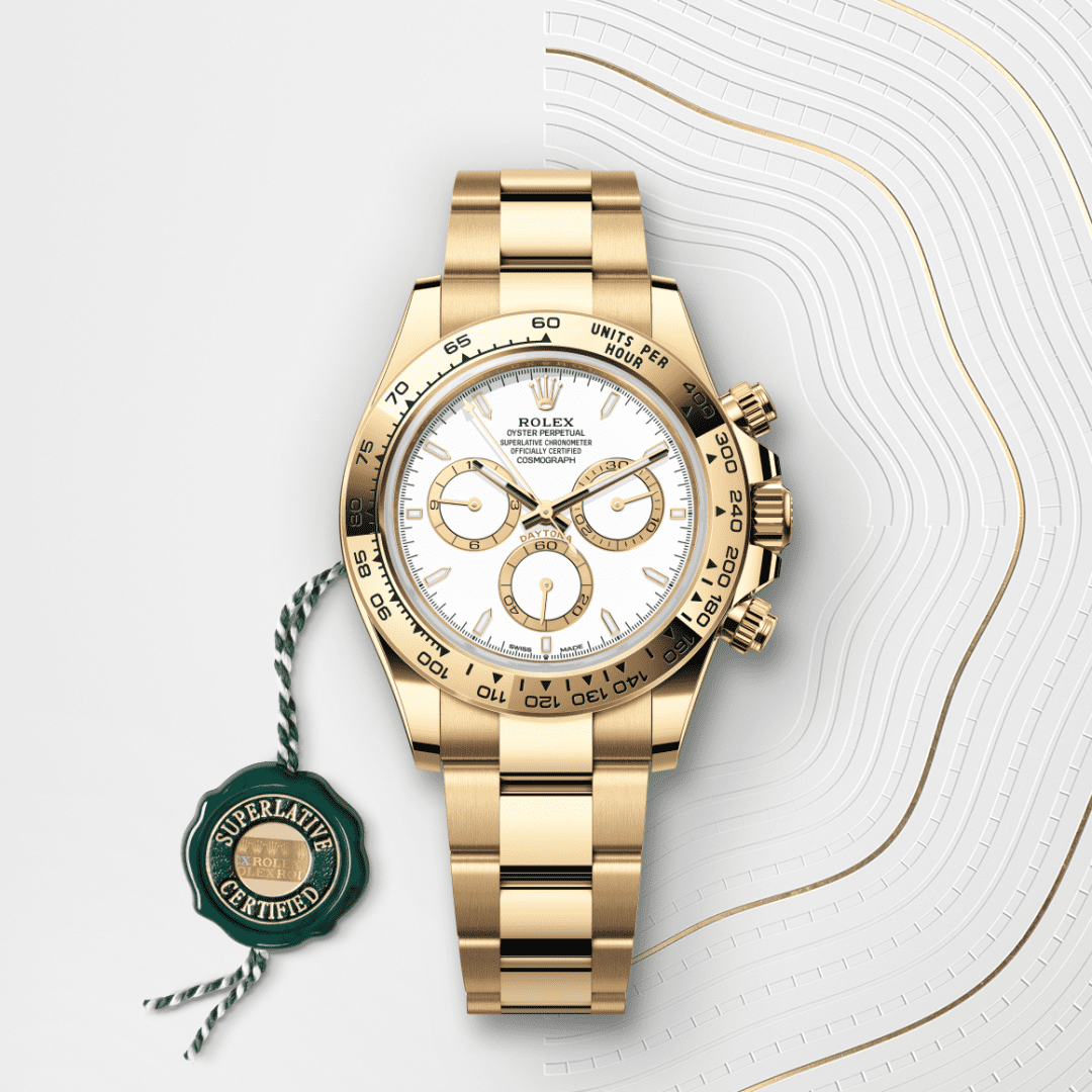 Rolex Cosmograph Daytona Oyster, 40 mm, sarı altın M126508-0001