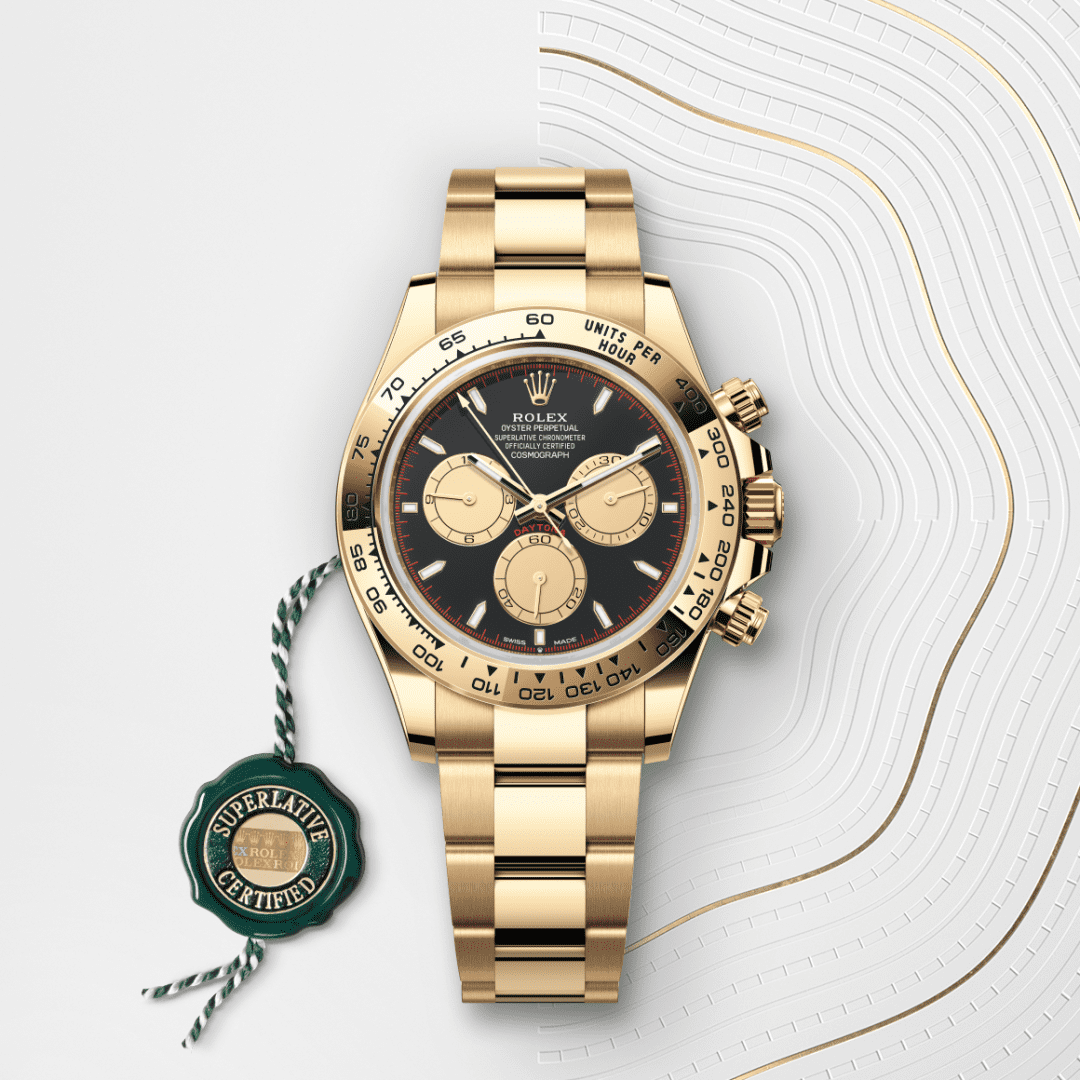 Rolex Cosmograph Daytona Oyster, 40 mm, sarı altın M126508-0002