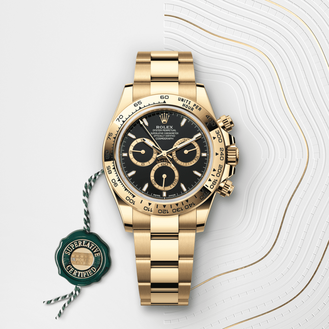 Rolex Cosmograph Daytona Oyster, 40 mm, sarı altın M126508-0004