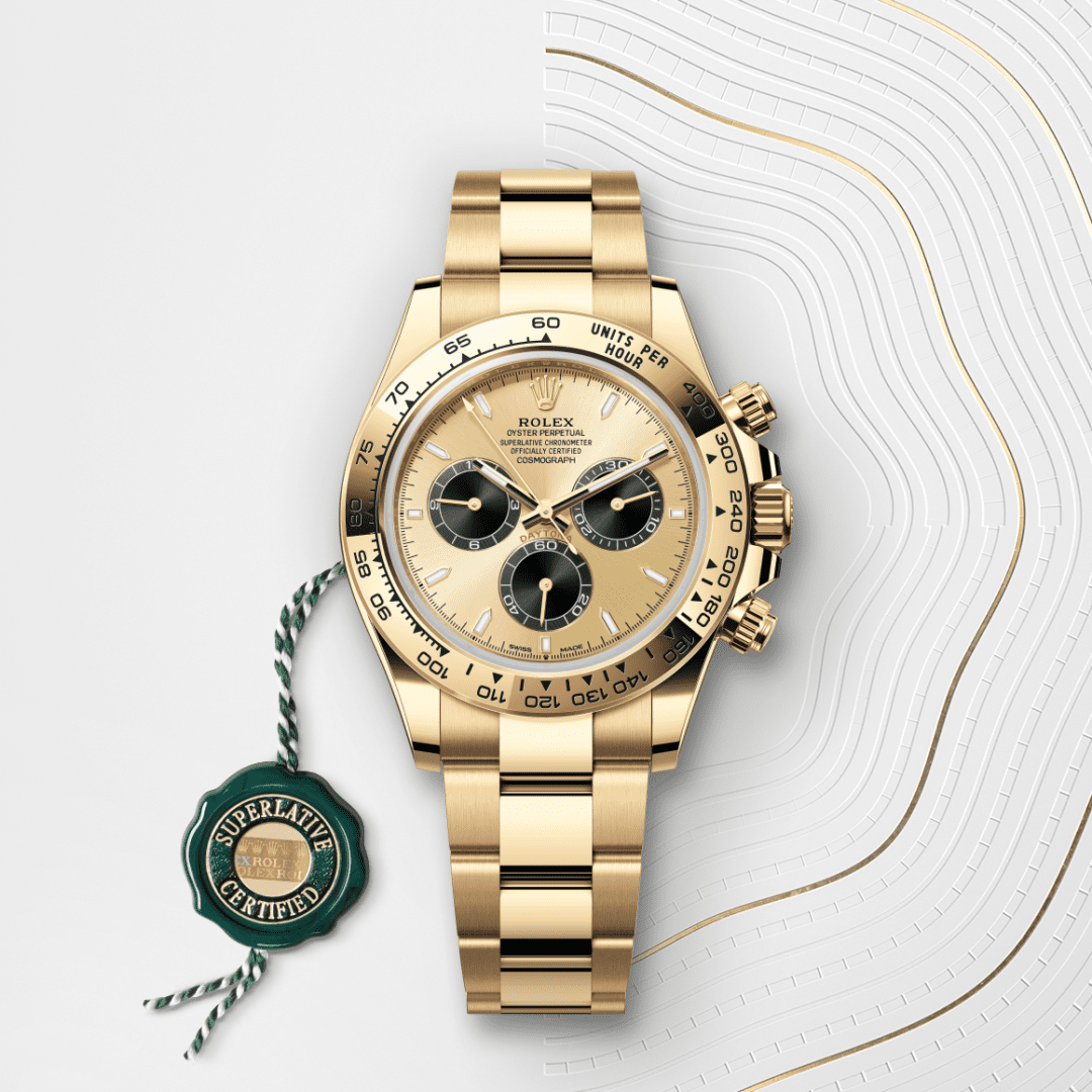 Rolex Cosmograph Daytona Oyster, 40 mm, sarı altın M126508-0006