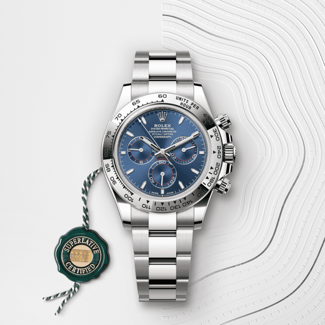 Rolex Cosmograph Daytona Oyster, 40 mm, beyaz altın M126509-0005
