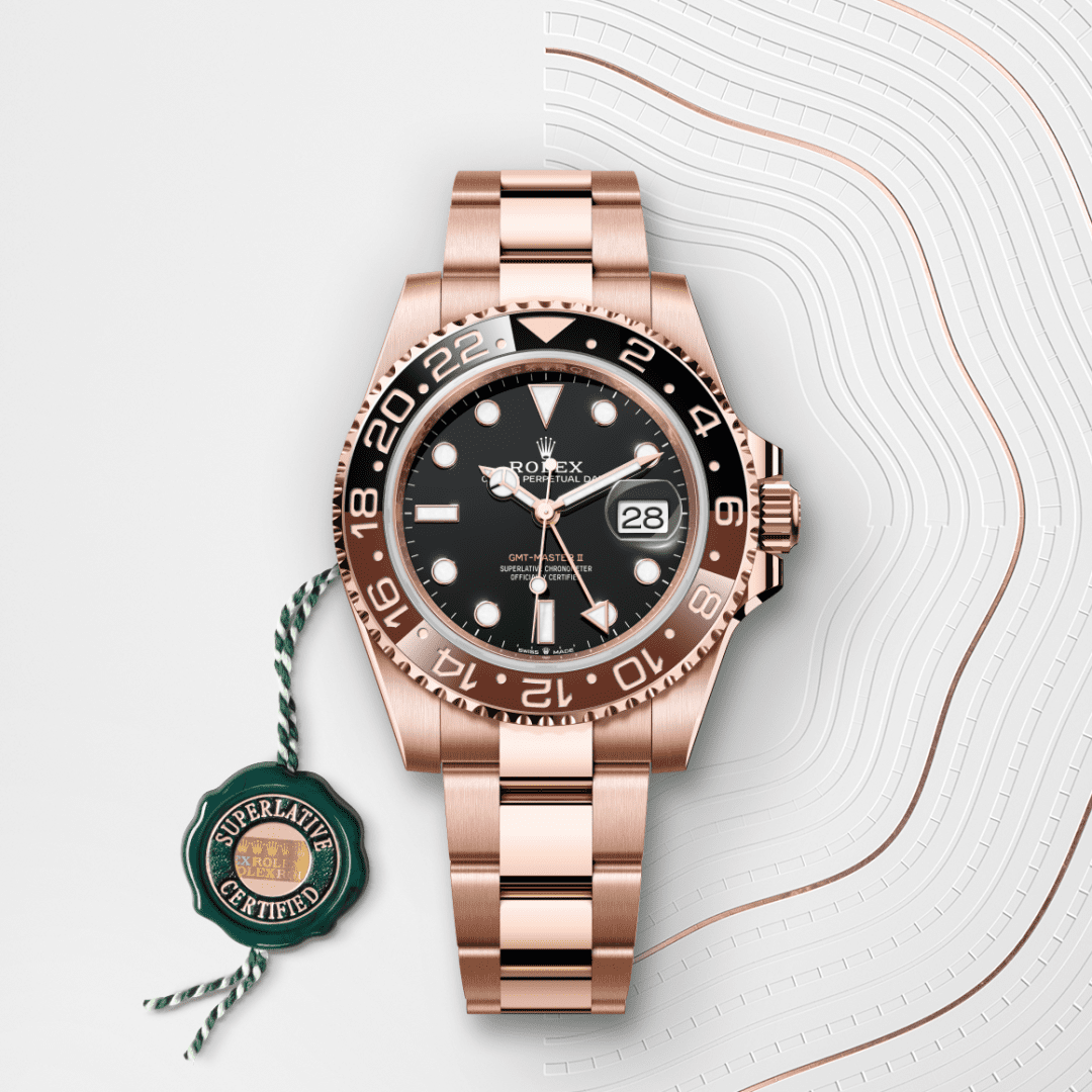 Rolex GMT-Master II Oyster, 40 mm, Everose altın M126715CHNR-0001