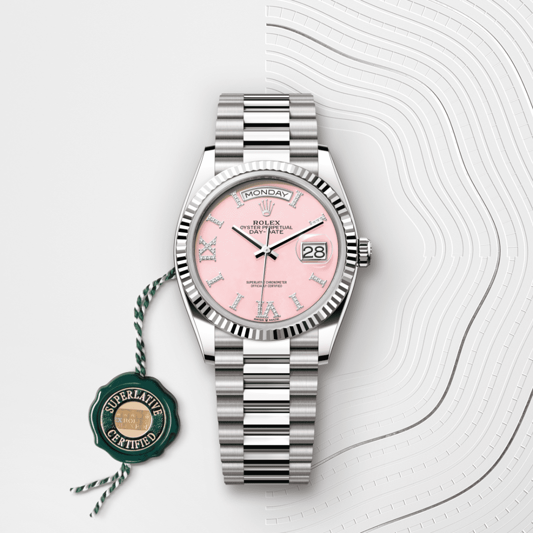 Rolex Day-Date 36 Oyster, 36 mm, beyaz altın M128239-0021