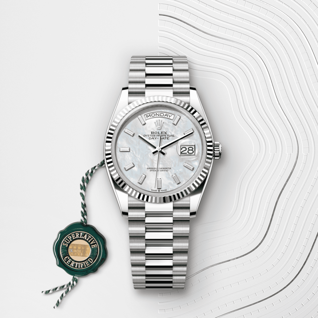 Rolex Day-Date 36 Oyster, 36 mm, beyaz altın M128239-0065