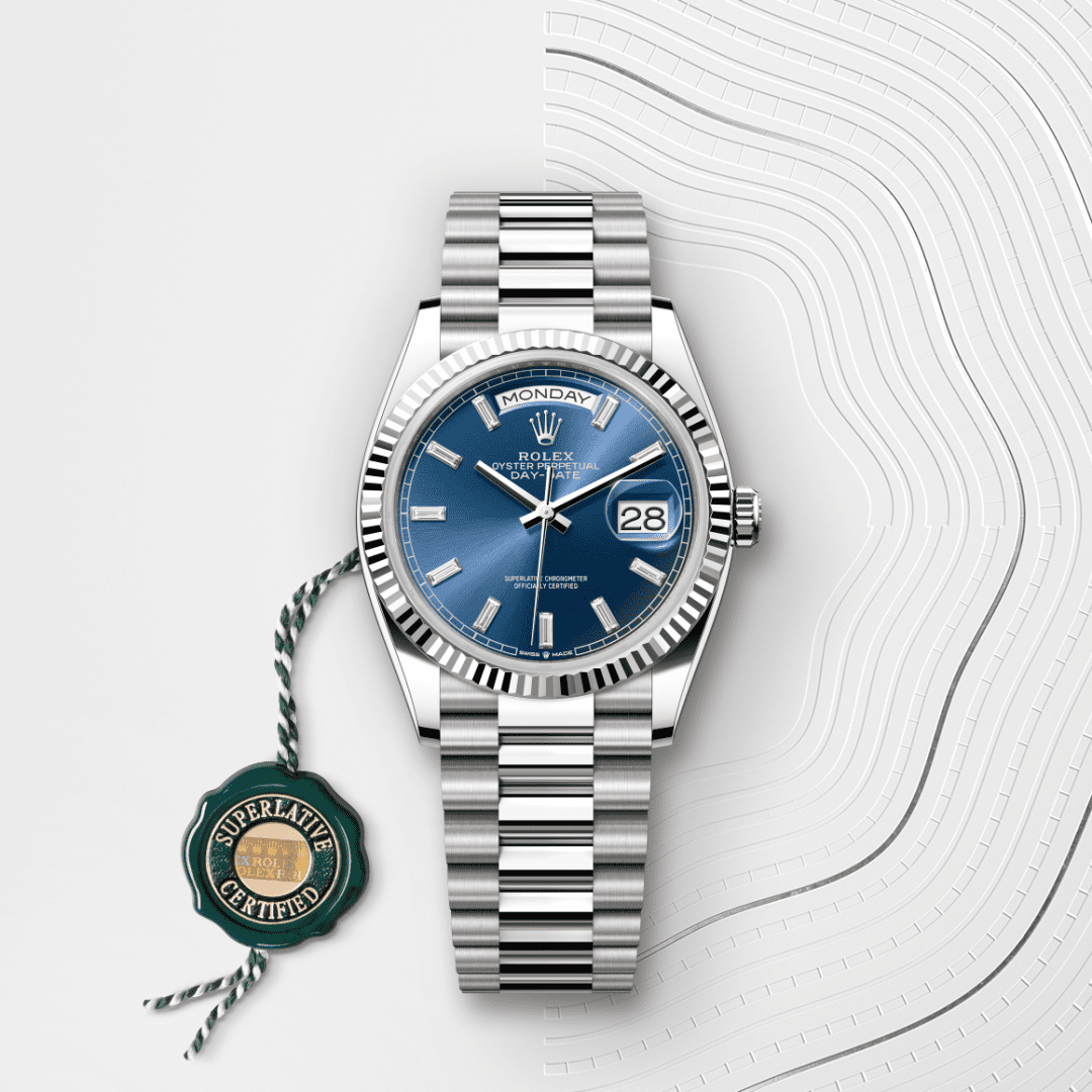 Rolex Day-Date 36 Oyster, 36 mm, beyaz altın M128239-0069