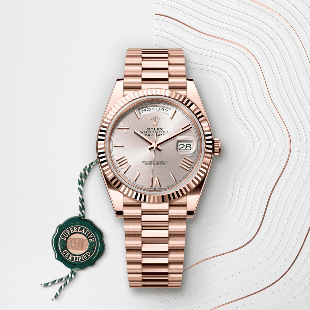 Rolex Day-Date 40 Oyster, 40 mm, Everose altın M228235-0001
