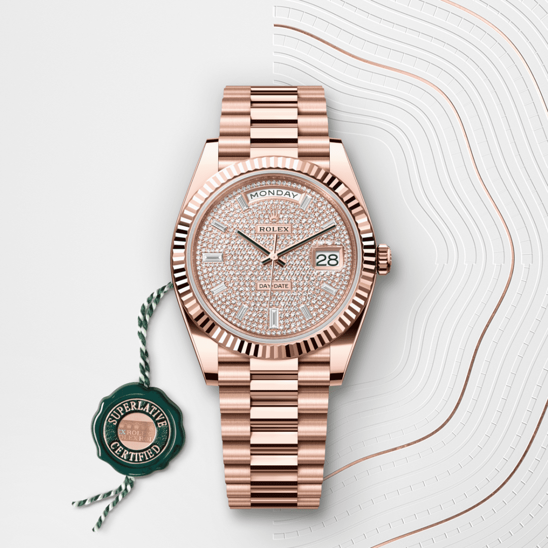 Rolex Day-Date 40 Oyster, 40 mm, Everose altın M228235-0036