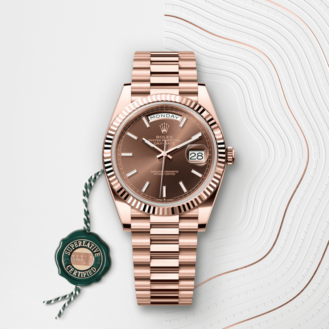 Rolex Day-Date 40 Oyster, 40 mm, Everose altın M228235-0053