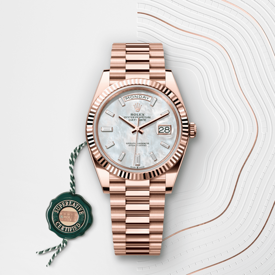 Rolex Day-Date 40 Oyster, 40 mm, Everose altın M228235-0056